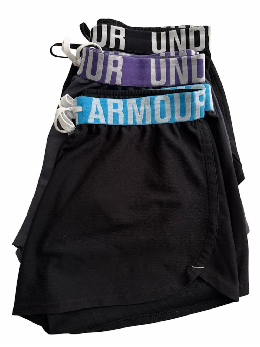 Under Armour Black Loose Athletic Shorts - Lot of 3